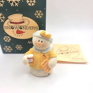 Sarah’s Attic Snowonders 8081 RXanne Pharmacist Figurine in Original Box